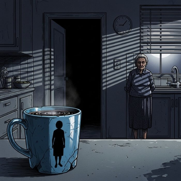 Every Morning, The Same Cup - Psychological Supernatural Mystery Story Cover Art